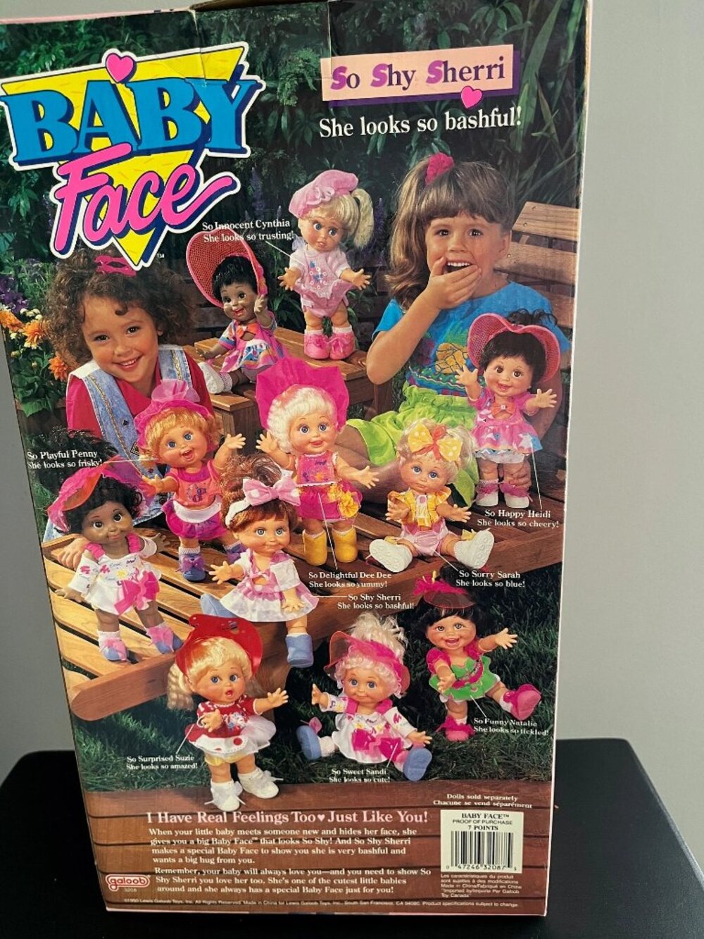 DOLL So Shy Sherri #12 Galoob Toy, 13" - Baby Face, Original Clothes & Box 1990 - Picture 4 of 7